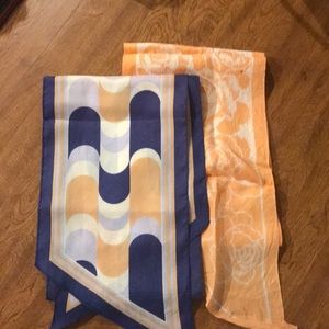2 scarves vintage